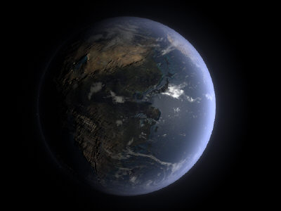 planet earth 3d ma - SIMILAR BUT NOT EARTH... by Monkey Wrench